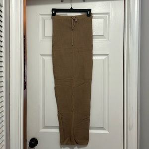 NEVER WORN tan maxi swim coverup skirt